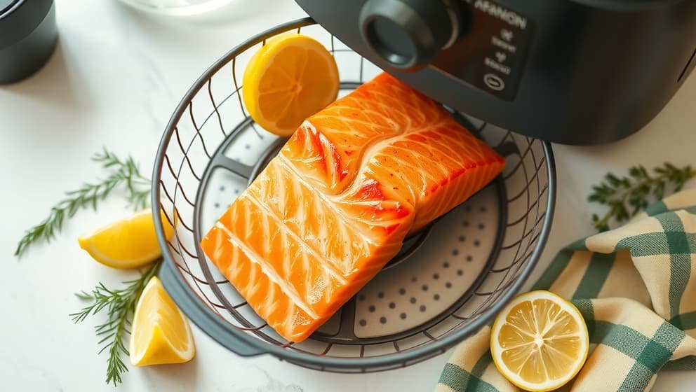 Lax i airfryer som blir saftig och krispig varje gång